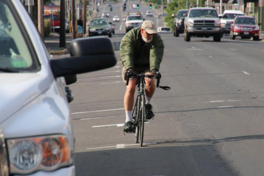 12th Street today — two fast travel lanes